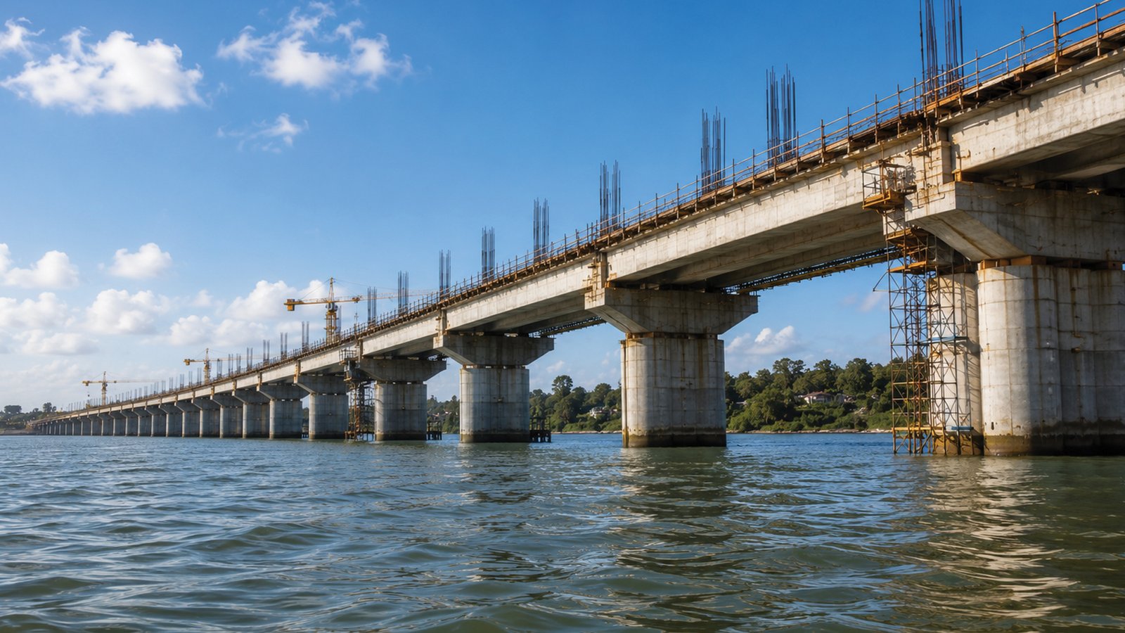 Bridge and flyover infrastructure construction