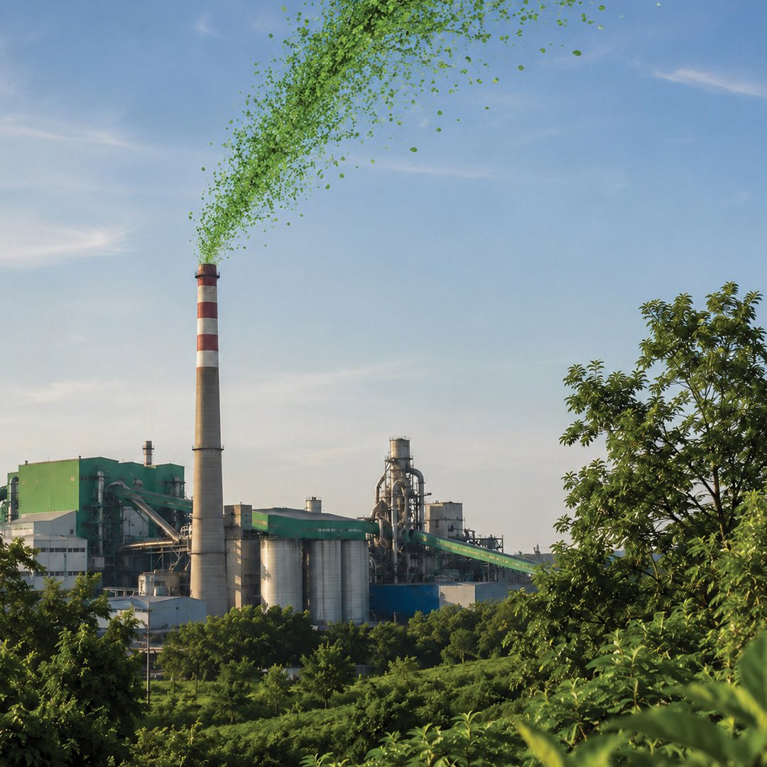 ARS steel manufacturing facility surrounded by green vegetation
