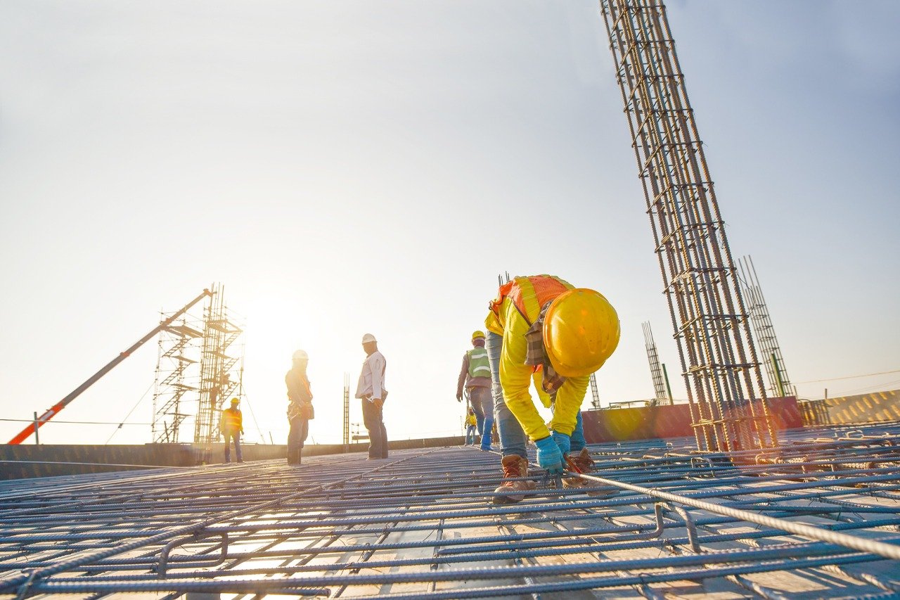 Reinforced concrete construction for an institutional project